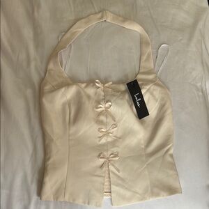 Lulu's Cream Halter Top